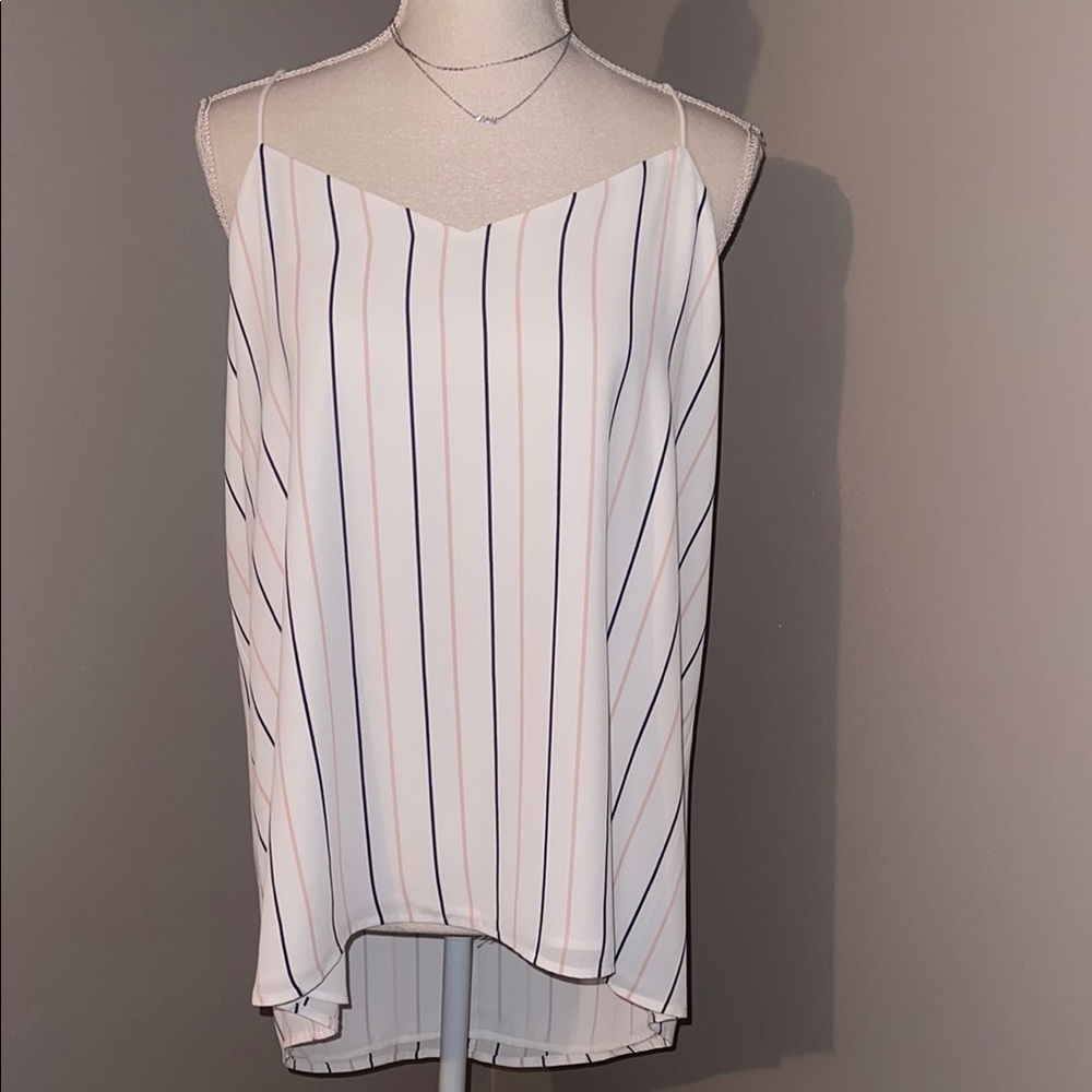 Express White Asymmetrical Camisole Top